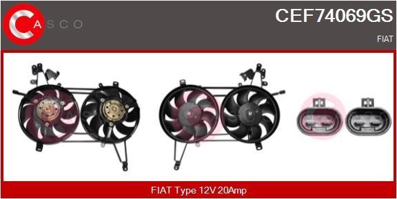 Casco CEF74069GS Електродвигун, вентилятор радіатора CEF74069GS: Купити в Україні - Добра ціна на EXIST.UA!