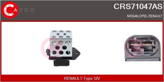 Casco CRS71047AS Додатковий резистор, електродвигун вентилятора радіатора CRS71047AS: Купити в Україні - Добра ціна на EXIST.UA!
