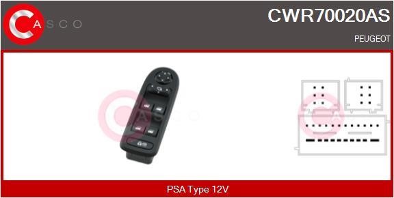 Casco CWR70020AS Блок кнопок склопідйомників CWR70020AS: Купити в Україні - Добра ціна на EXIST.UA!