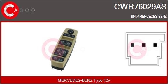 Casco CWR76029AS Блок кнопок склопідйомників CWR76029AS: Купити в Україні - Добра ціна на EXIST.UA!