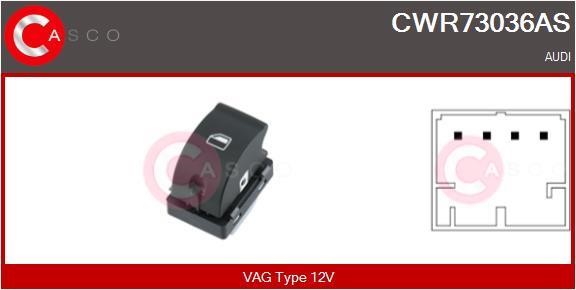 Casco CWR73036AS Кнопка склопідіймача CWR73036AS: Купити в Україні - Добра ціна на EXIST.UA!