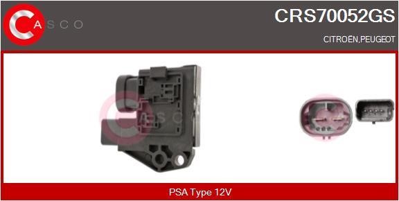 Casco CRS70052GS Додатковий резистор, електродвигун вентилятора радіатора CRS70052GS: Купити в Україні - Добра ціна на EXIST.UA!