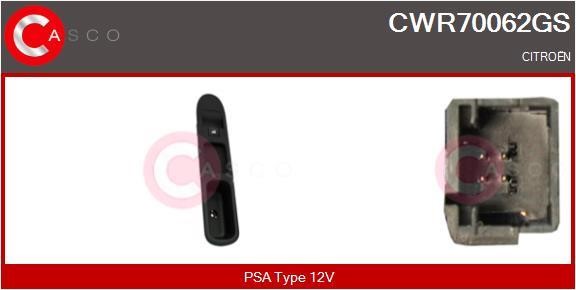 Casco CWR70062GS Кнопка склопідіймача CWR70062GS: Купити в Україні - Добра ціна на EXIST.UA!