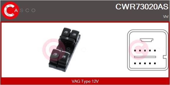 Casco CWR73020AS Блок кнопок склопідйомників CWR73020AS: Купити в Україні - Добра ціна на EXIST.UA!