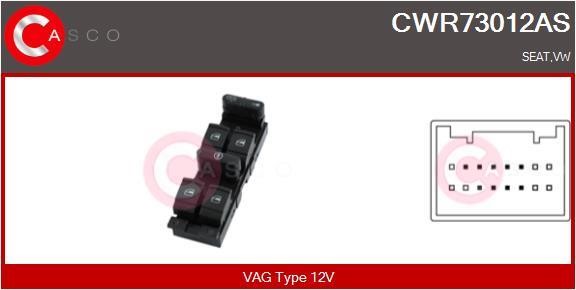 Casco CWR73012AS Блок кнопок склопідйомників CWR73012AS: Приваблива ціна - Купити в Україні на EXIST.UA!
