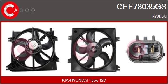 Casco CEF78035GS Електродвигун, вентилятор радіатора CEF78035GS: Купити в Україні - Добра ціна на EXIST.UA!