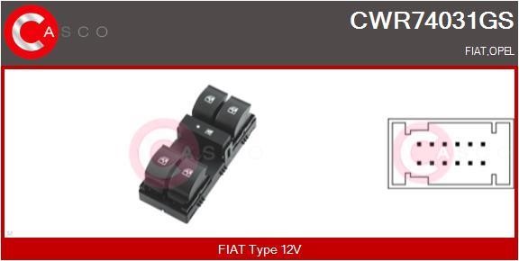 Casco CWR74031GS Блок кнопок склопідйомників CWR74031GS: Купити в Україні - Добра ціна на EXIST.UA!