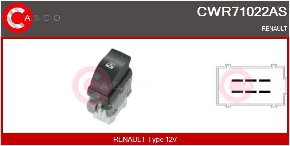 Casco CWR71022AS Кнопка склопідіймача CWR71022AS: Купити в Україні - Добра ціна на EXIST.UA!