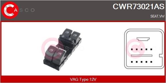 Casco CWR73021AS Блок кнопок склопідйомників CWR73021AS: Приваблива ціна - Купити в Україні на EXIST.UA!