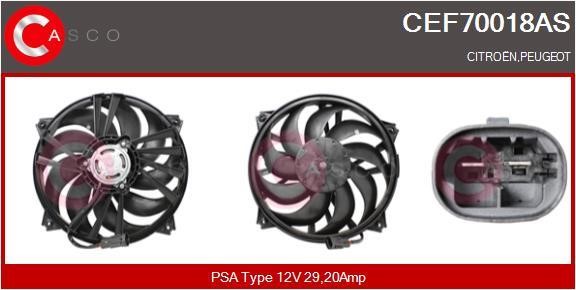Casco CEF70018AS Електродвигун, вентилятор радіатора CEF70018AS: Купити в Україні - Добра ціна на EXIST.UA!