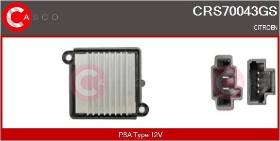 Casco CRS70043GS Резистор, компресор салону CRS70043GS: Купити в Україні - Добра ціна на EXIST.UA!