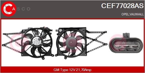 Casco CEF77028AS Електродвигун, вентилятор радіатора CEF77028AS: Купити в Україні - Добра ціна на EXIST.UA!