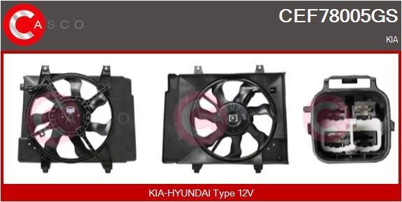 Casco CEF78005GS Електродвигун, вентилятор радіатора CEF78005GS: Купити в Україні - Добра ціна на EXIST.UA!