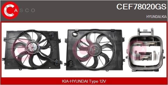Casco CEF78020GS Електродвигун, вентилятор радіатора CEF78020GS: Купити в Україні - Добра ціна на EXIST.UA!