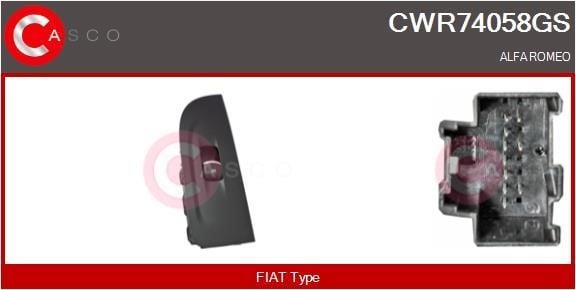Casco CWR74058GS Кнопка склопідіймача CWR74058GS: Купити в Україні - Добра ціна на EXIST.UA!