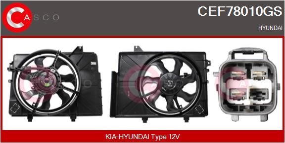 Casco CEF78010GS Електродвигун, вентилятор радіатора CEF78010GS: Купити в Україні - Добра ціна на EXIST.UA!