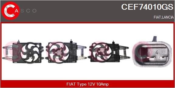 Casco CEF74010GS Електродвигун, вентилятор радіатора CEF74010GS: Купити в Україні - Добра ціна на EXIST.UA!