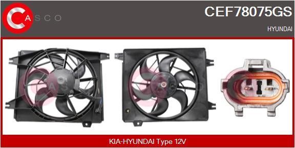 Casco CEF78075GS Електродвигун, вентилятор радіатора CEF78075GS: Купити в Україні - Добра ціна на EXIST.UA!