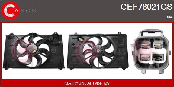 Casco CEF78021GS Електродвигун, вентилятор радіатора CEF78021GS: Купити в Україні - Добра ціна на EXIST.UA!