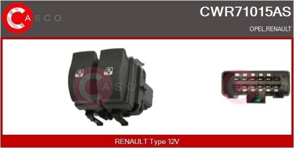 Casco CWR71015AS Блок кнопок склопідйомників CWR71015AS: Купити в Україні - Добра ціна на EXIST.UA!
