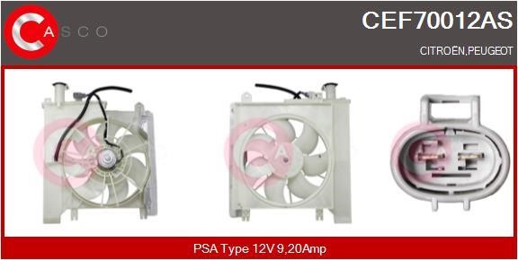 Casco CEF70012AS Електродвигун, вентилятор радіатора CEF70012AS: Купити в Україні - Добра ціна на EXIST.UA!