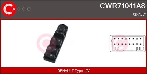 Casco CWR71041AS Блок кнопок склопідйомників CWR71041AS: Купити в Україні - Добра ціна на EXIST.UA!