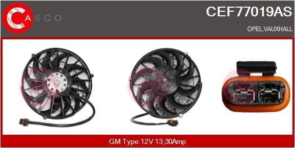 Casco CEF77019AS Електродвигун, вентилятор радіатора CEF77019AS: Купити в Україні - Добра ціна на EXIST.UA!
