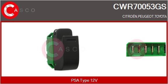Casco CWR70053GS Кнопка склопідіймача CWR70053GS: Купити в Україні - Добра ціна на EXIST.UA!