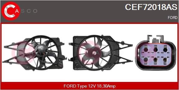 Casco CEF72018AS Електродвигун, вентилятор радіатора CEF72018AS: Купити в Україні - Добра ціна на EXIST.UA!