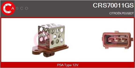 Casco CRS70011GS Додатковий резистор, електродвигун вентилятора радіатора CRS70011GS: Купити в Україні - Добра ціна на EXIST.UA!
