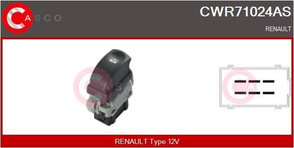 Casco CWR71024AS Кнопка склопідіймача CWR71024AS: Купити в Україні - Добра ціна на EXIST.UA!