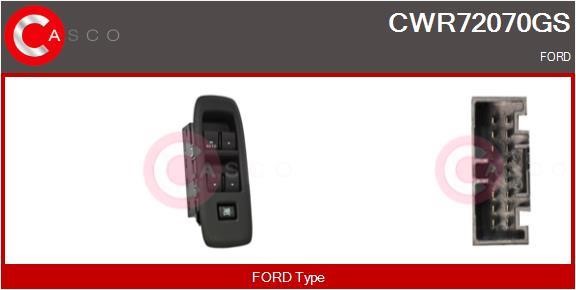 Casco CWR72070GS Блок кнопок склопідйомників CWR72070GS: Приваблива ціна - Купити в Україні на EXIST.UA!