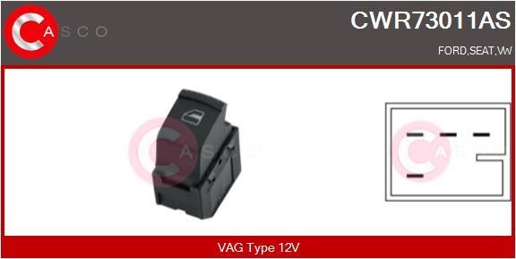 Casco CWR73011AS Кнопка склопідіймача CWR73011AS: Приваблива ціна - Купити в Україні на EXIST.UA!