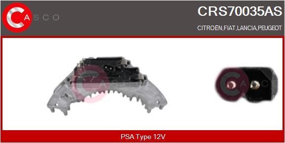 Casco CRS70035AS Резистор, компресор салону CRS70035AS: Приваблива ціна - Купити в Україні на EXIST.UA!