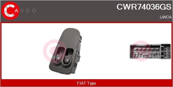 Casco CWR74036GS Кнопка склопідіймача CWR74036GS: Купити в Україні - Добра ціна на EXIST.UA!