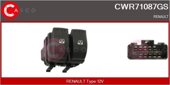 Casco CWR71087GS Кнопка склопідіймача CWR71087GS: Купити в Україні - Добра ціна на EXIST.UA!
