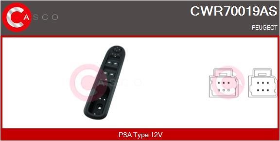 Casco CWR70019AS Блок кнопок склопідйомників CWR70019AS: Купити в Україні - Добра ціна на EXIST.UA!