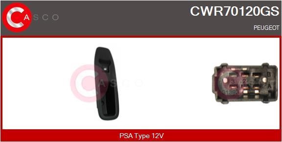 Casco CWR70120GS Кнопка склопідіймача CWR70120GS: Купити в Україні - Добра ціна на EXIST.UA!