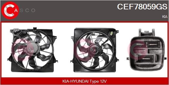 Casco CEF78059GS Електродвигун, вентилятор радіатора CEF78059GS: Купити в Україні - Добра ціна на EXIST.UA!