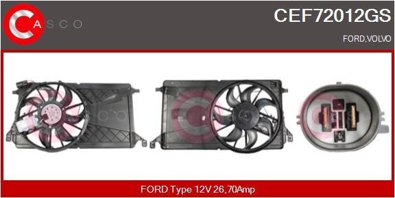 Casco CEF72012GS Електродвигун, вентилятор радіатора CEF72012GS: Купити в Україні - Добра ціна на EXIST.UA!