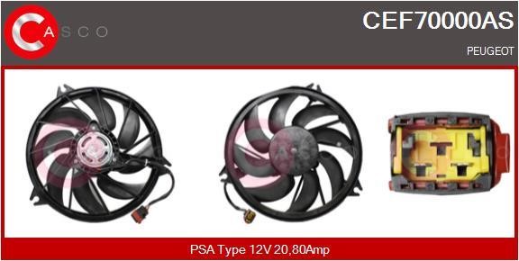 Casco CEF70000AS Електродвигун, вентилятор радіатора CEF70000AS: Купити в Україні - Добра ціна на EXIST.UA!