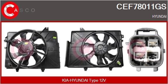 Casco CEF78011GS Електродвигун, вентилятор радіатора CEF78011GS: Купити в Україні - Добра ціна на EXIST.UA!