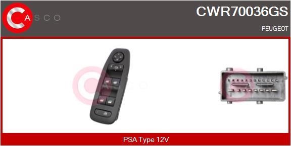 Casco CWR70036GS Блок кнопок склопідйомників CWR70036GS: Купити в Україні - Добра ціна на EXIST.UA!