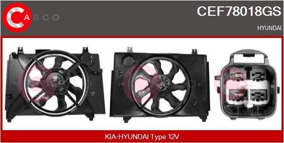 Casco CEF78018GS Електродвигун, вентилятор радіатора CEF78018GS: Купити в Україні - Добра ціна на EXIST.UA!
