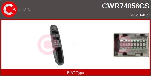Casco CWR74056GS Кнопка склопідіймача CWR74056GS: Купити в Україні - Добра ціна на EXIST.UA!