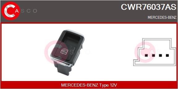 Casco CWR76037AS Кнопка склопідіймача CWR76037AS: Купити в Україні - Добра ціна на EXIST.UA!