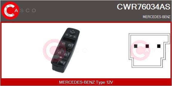 Casco CWR76034AS Блок кнопок склопідйомників CWR76034AS: Приваблива ціна - Купити в Україні на EXIST.UA!