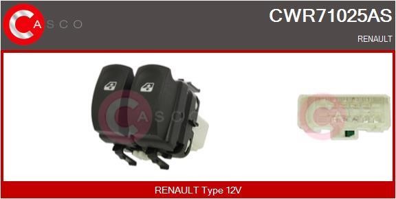 Кнопка на стеклоподъемник Renault Clio (Рено Клио): CWR71025AS Casco Блок кнопок стеклоподъемников