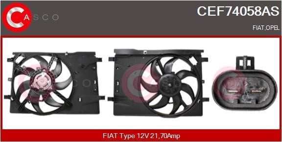 Casco CEF74058AS Електродвигун, вентилятор радіатора CEF74058AS: Купити в Україні - Добра ціна на EXIST.UA!