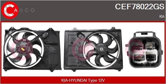 Casco CEF78022GS Електродвигун, вентилятор радіатора CEF78022GS: Купити в Україні - Добра ціна на EXIST.UA!